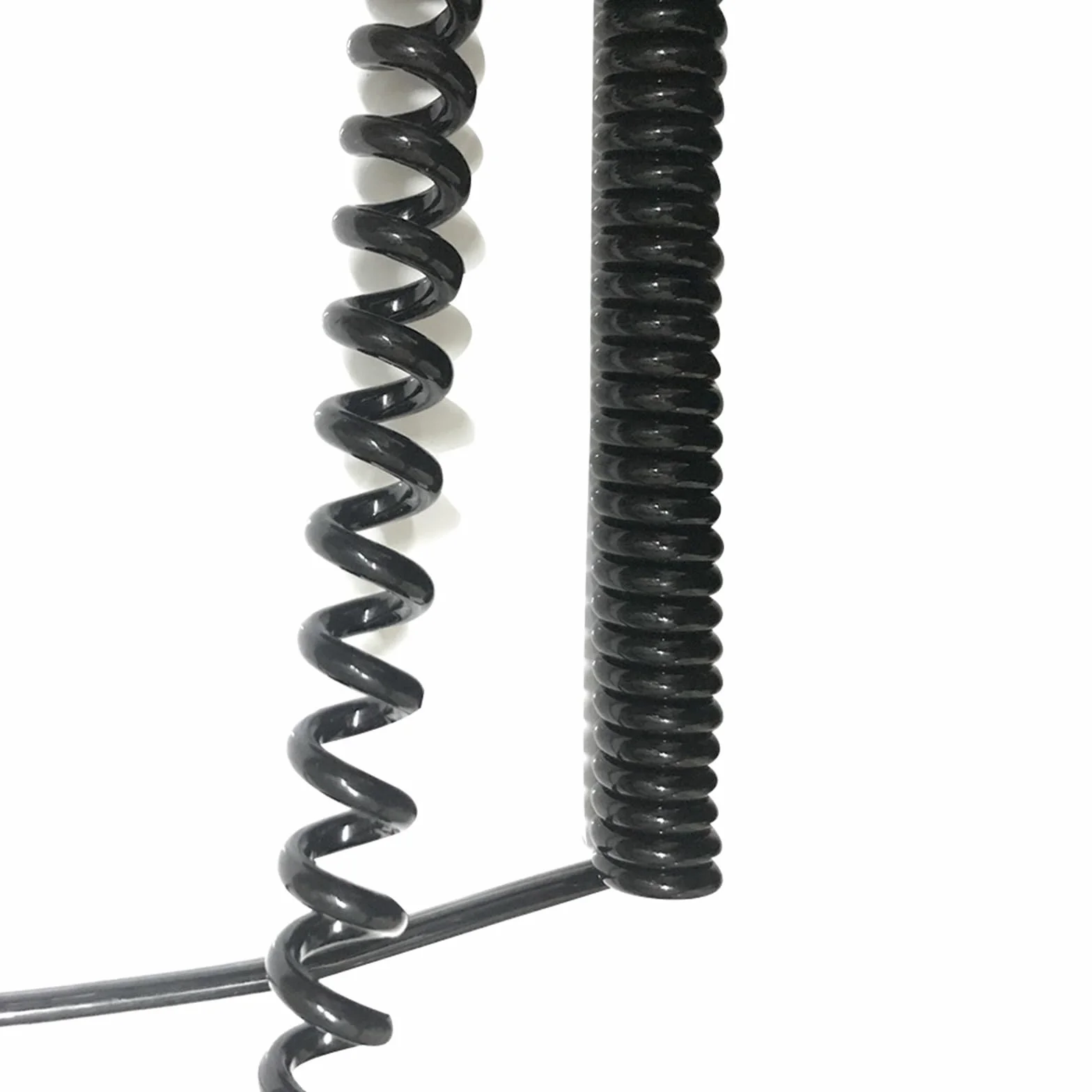 Cable de alimentación en espiral Flex Curly Spring Cable extensible de 10 núcleos, diámetro exterior cuadrado de 0,3 mm, cable espiral blindado de 10 mm.(Stretch 3 meters)