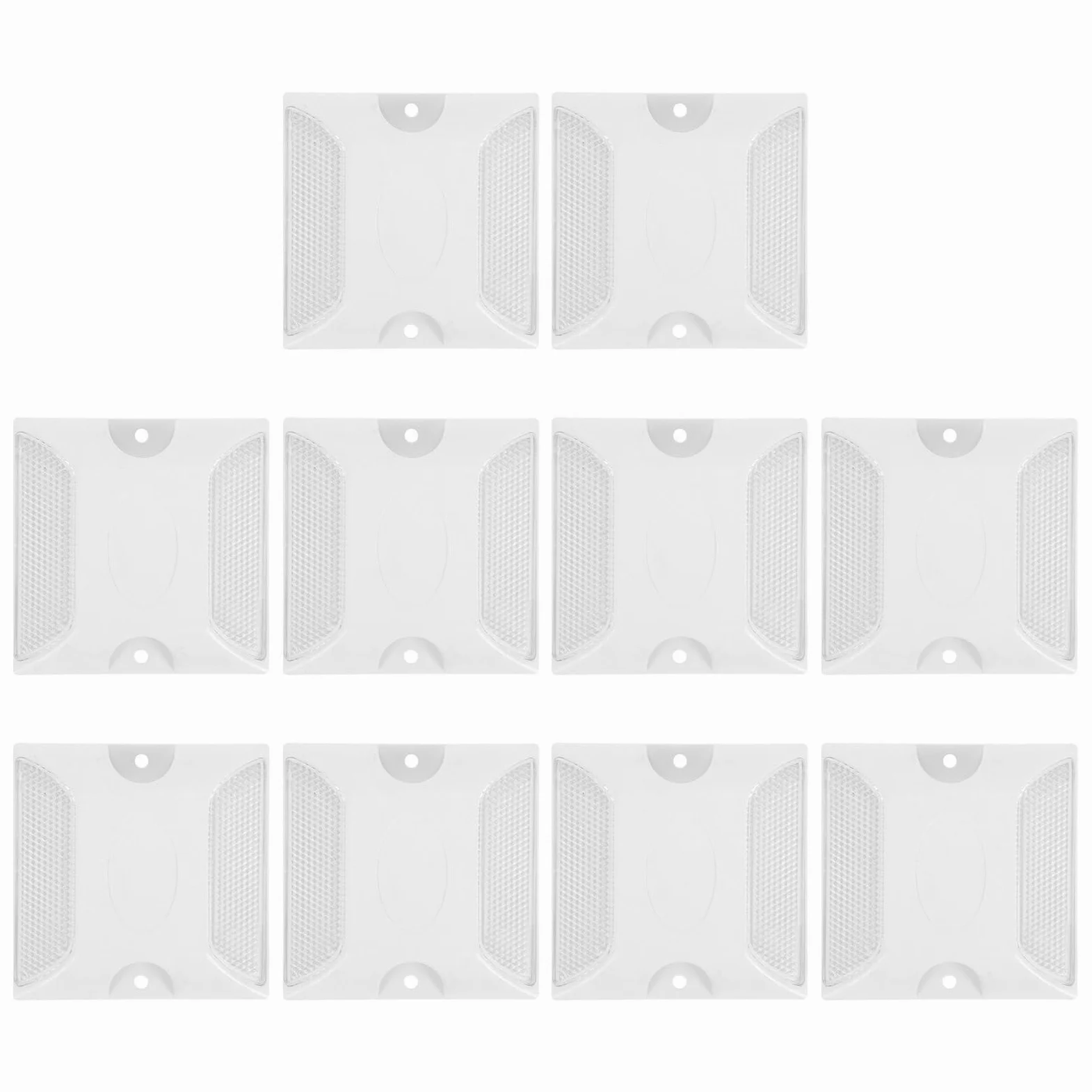 3 series Marcadores De Seguridad Para Pavimento Reflectores De Cruce De Peatones Reflectores De Tachas Para Carreteras Para Entradas De 10 piezas x 3