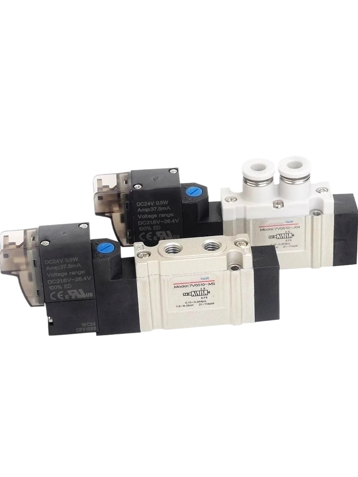 Electroválvula neumática de aleación de aluminio serie 7V (5/2, 5/3 vías) 7V0510 7V110 7V120 7V130(7V11006A200)