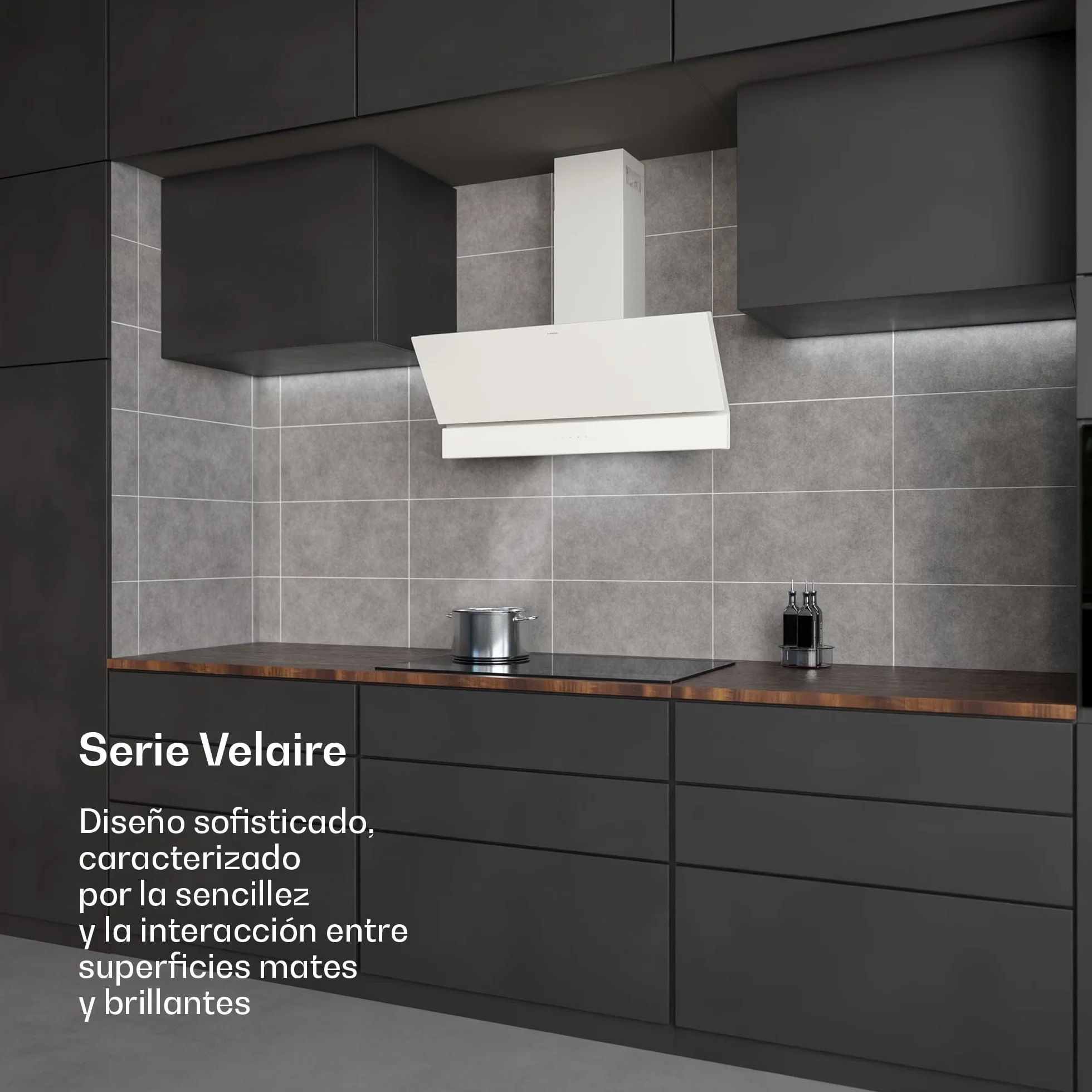 Klarstein Velaire Campana Extractora 90 cm 820 m³/h A++ LED Táctil Filtros Lavavajillas 3 Velocidades Boost Blanco