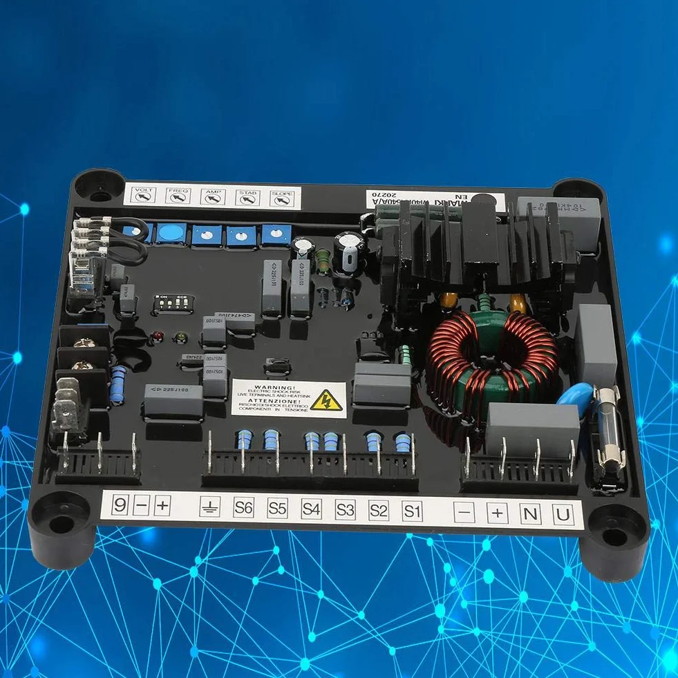 Regulador de tensión M40FA640A AVR Tarjeta de regulación automática de la tensión para accesorios para generadores de 1 y 3 etapas