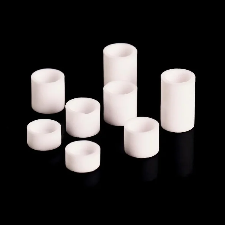 10 crisoles de alúmina con tapa, 99,5% puros | Durable, resistente a altas temperaturas, for uso en laboratorio de análisis térmico(D6xH4mmWith lid)