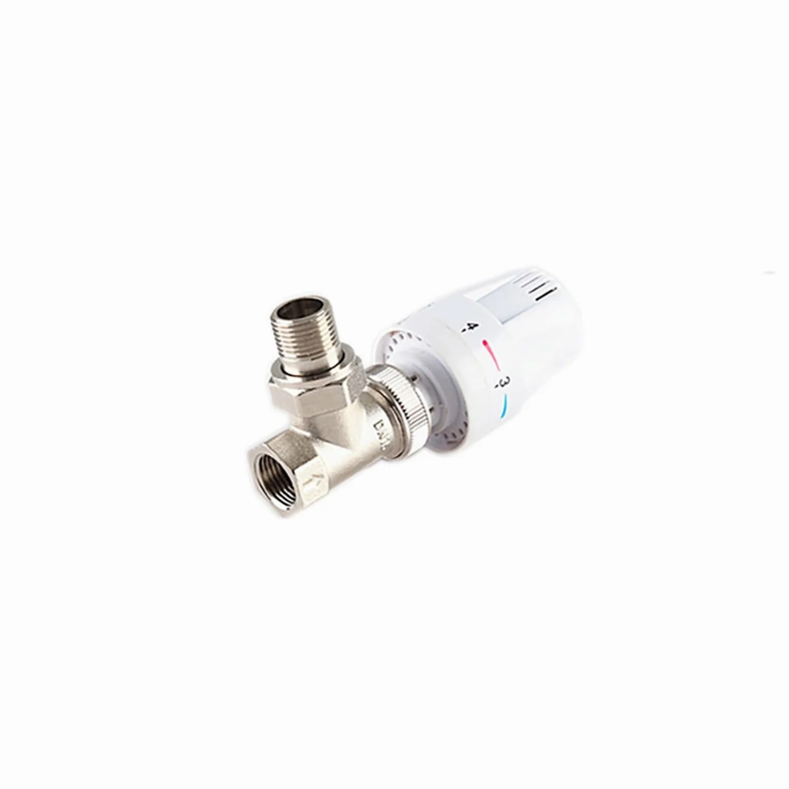 Válvula de Control de Temperatura automática, válvula termostática de radiador for calefacción de Suelo, Tipo Recto de latón, 1/2 ", 3/4", 1"(0.5 Inch)