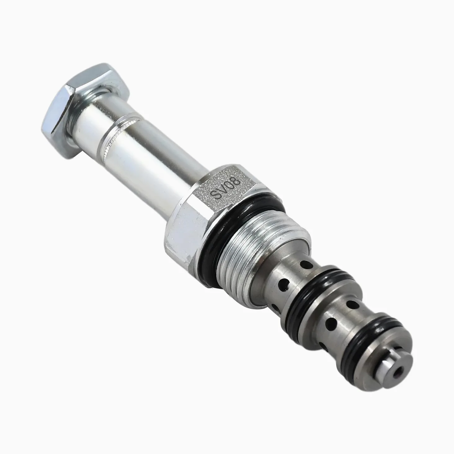 Válvula selectora de cartucho operada por solenoide de 3 vías y 2 posiciones compatible con Hydraforce SV08-30-0-N-00 SV08300N00