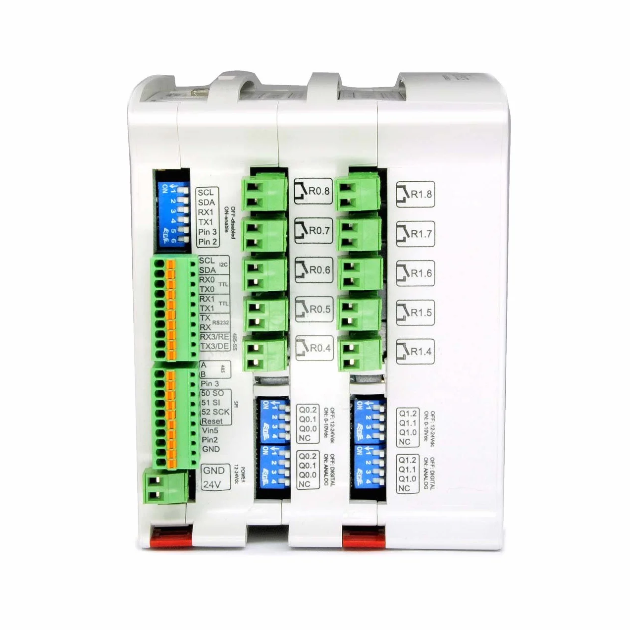 PLC Ethernet 38R I/Os Relé/Analógico/Digital PLUS incluye Ard. Mega
