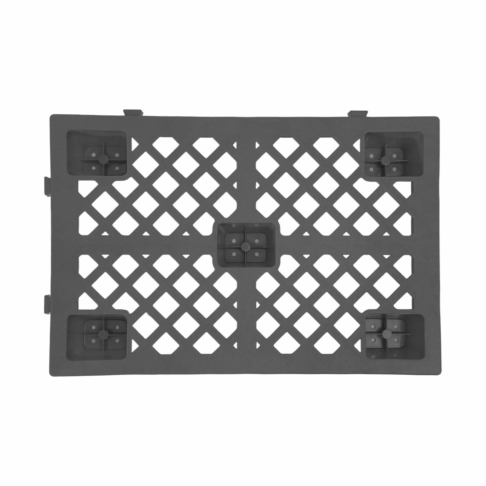 Palets, 6 paletas de plástico 60 x 40 x 10 cm, 6 unidades de paletas de almacenamiento entrelazadas para almacenes, fábricas, centros logísticos, instalaciones de almacenamiento