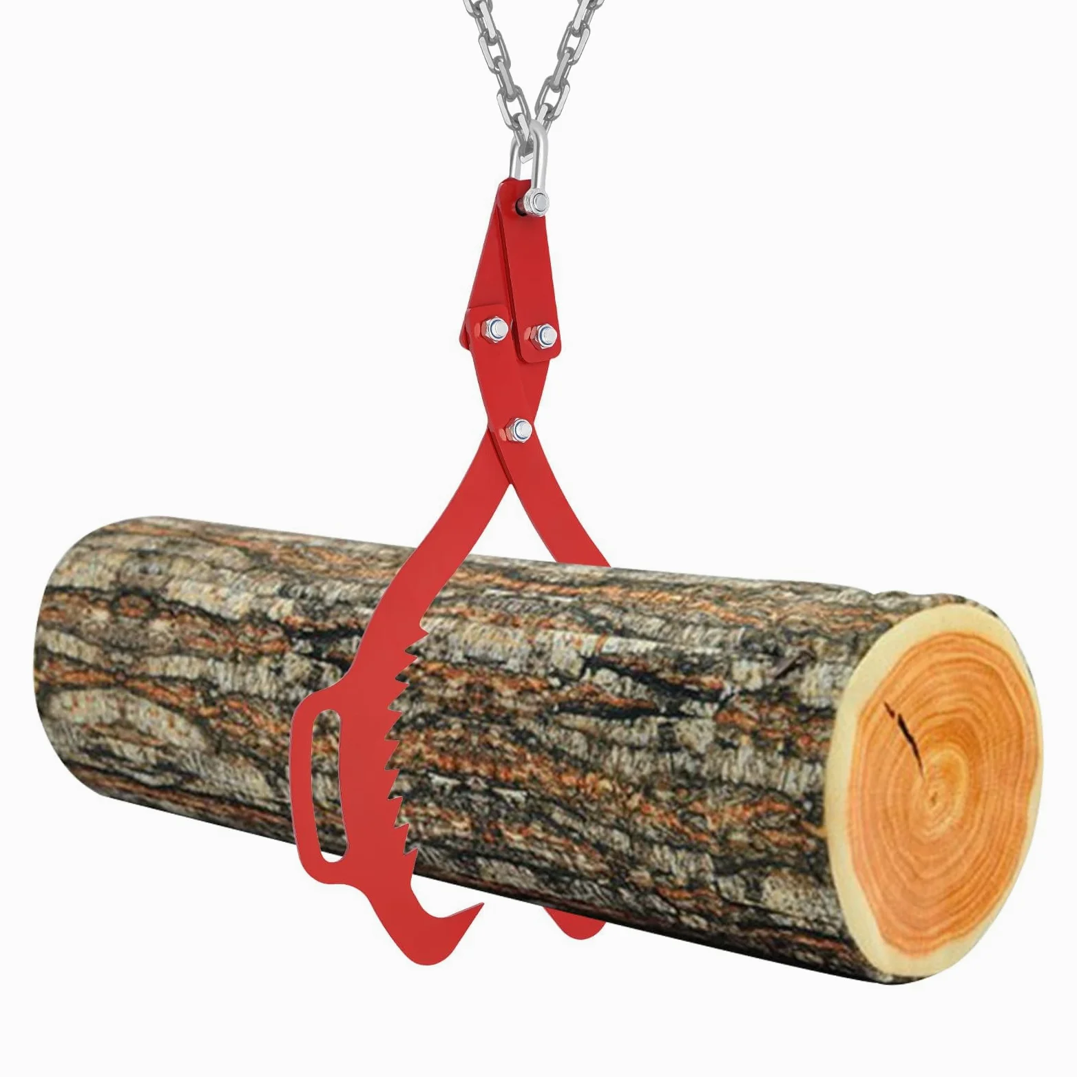 Pinza para troncos – Gancho de madera resistente de 53,3 cm para levantar y deslizar, capacidad de 700 kg