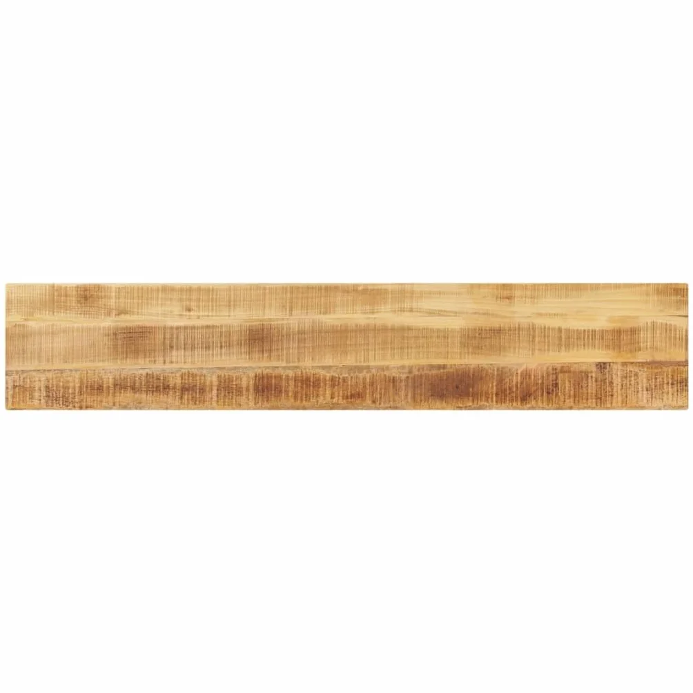 vidaXL Tablero de Mesa Rectangular Madera Mango Rugosa 180x40x3,8 cm, Superficie de Mesa, Tablero de Mesa de Madera, Tablero de Mesa de Centro