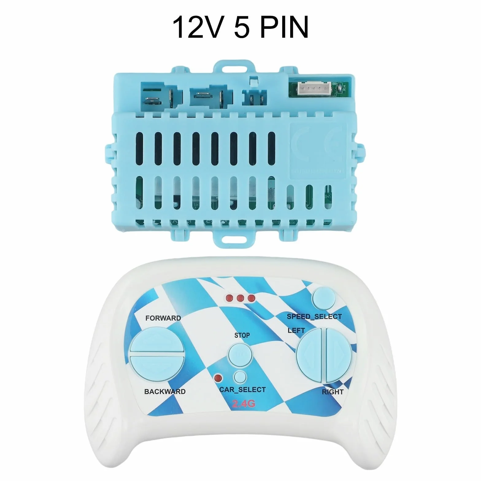 Receptor 24V 5 pines para coche eléctrico infantil con mando a distancia 2,4G Bluetooth