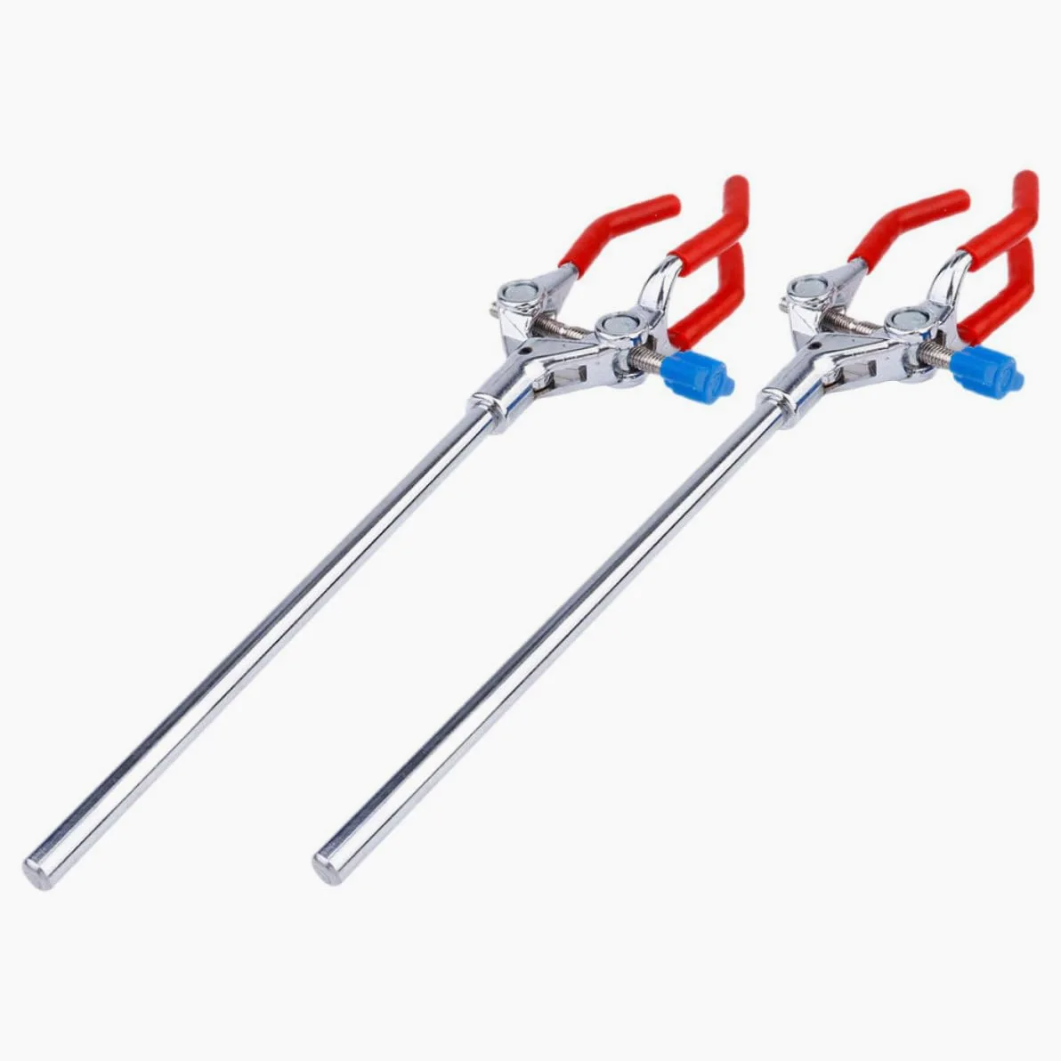 Mobestech 10piezas Abrazadera De Tres Garras Para Frascos y Tubos De Ensayo Soporte Ajustable De Acero Inoxidable Para Laboratorio Para Experimentos Científicos