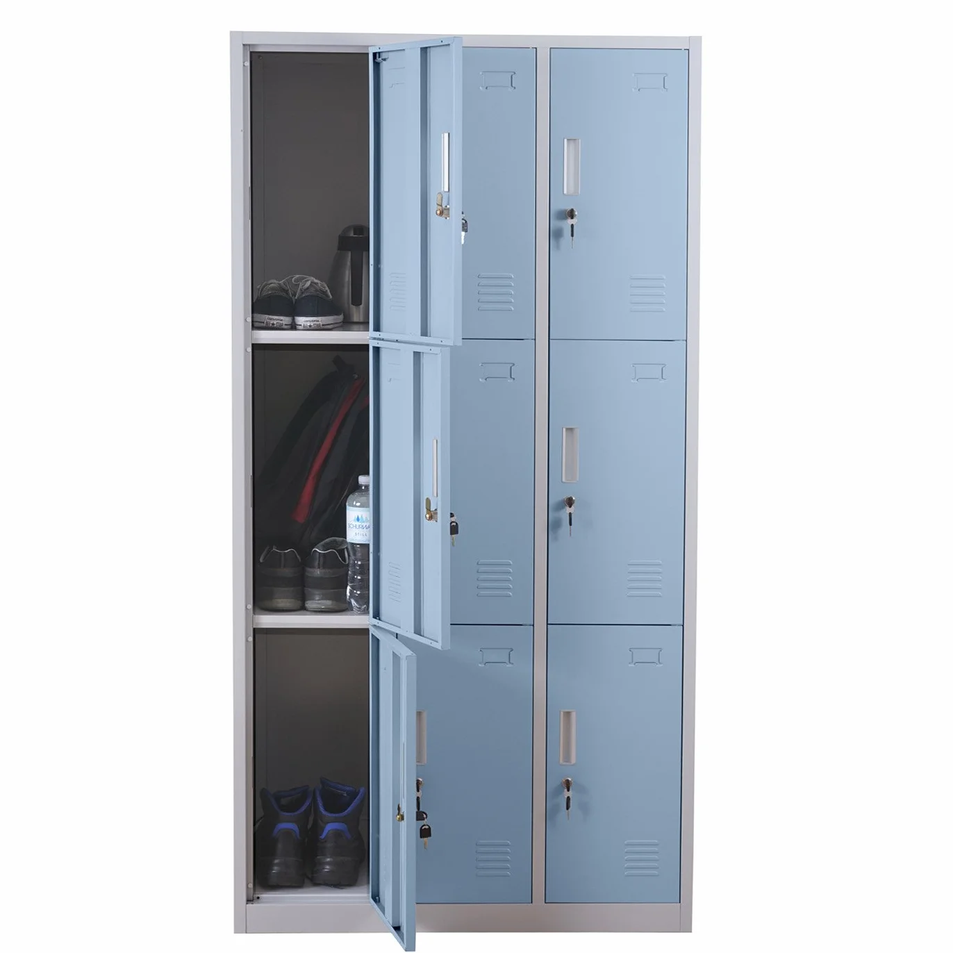 Mendler taquilla Boston T829, taquilla para objetos de valor, 9 compartimentos