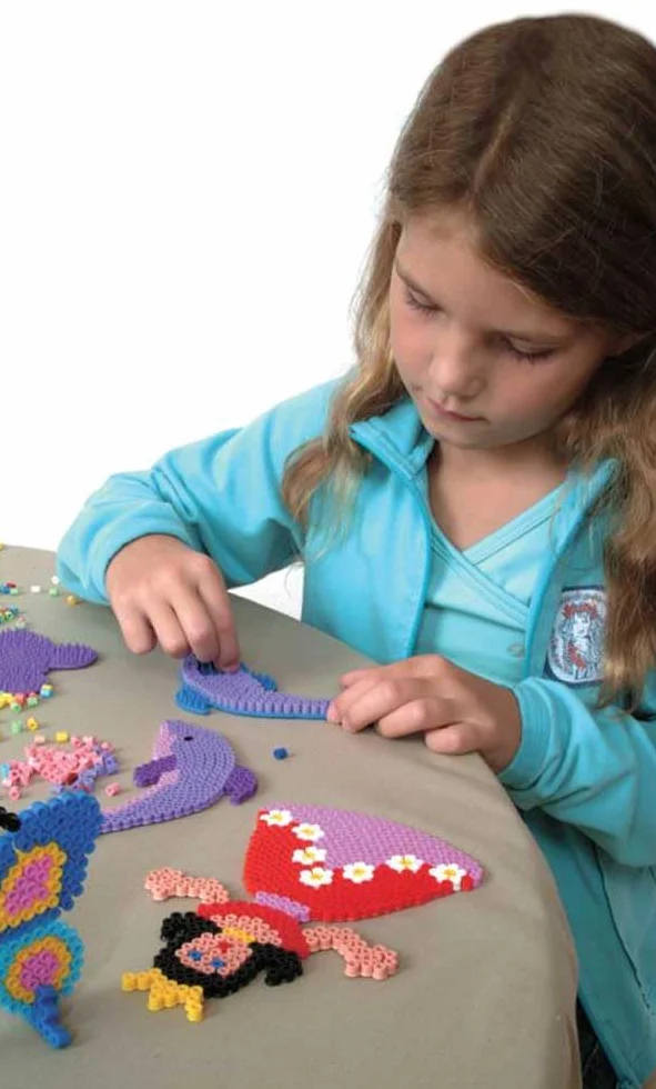 HAMA Bolsa de perlas de fusión 1000 cuentas midi para manualidades mosaicos niños 5+ Light Blue