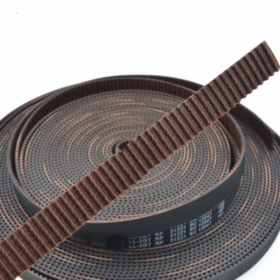 Cinturón Transmisión Correa Transmisión Correa De Distribución Síncrona Abierta Ancho 6/9/10/12/15mm Goma Bajo Polvo Baja Vibración Puertas 3D Impresora GT2 LL-2GT para RF 2GT(5Meters,6mm)