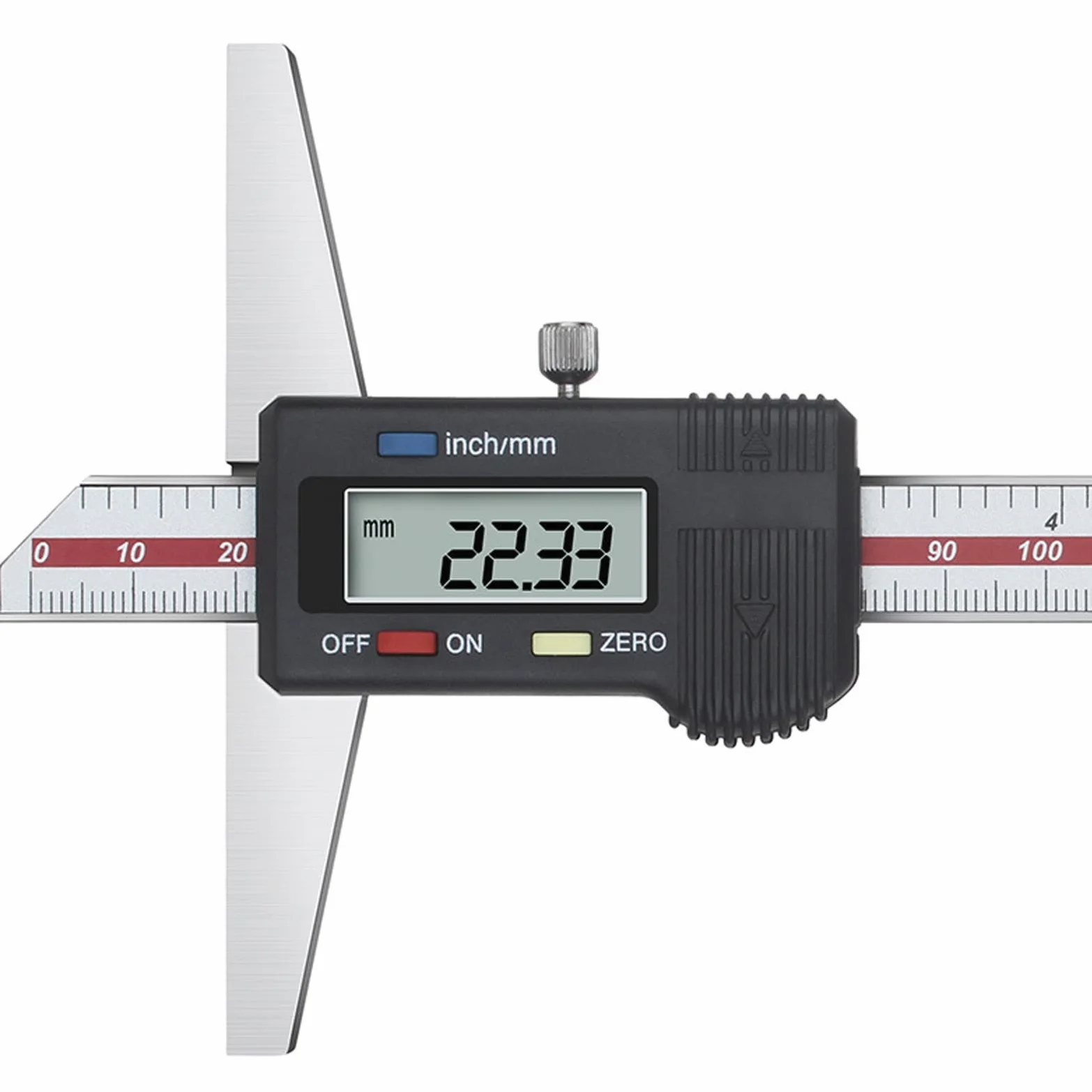 Calibre Digital 0-300mm/12" con Pantalla LCD, Pie de Rey Digital de Acero Inoxidable, Herramienta de Medición de Calibrador para Medición de Profundidad, Conversión de Pulgadas/Milímetros