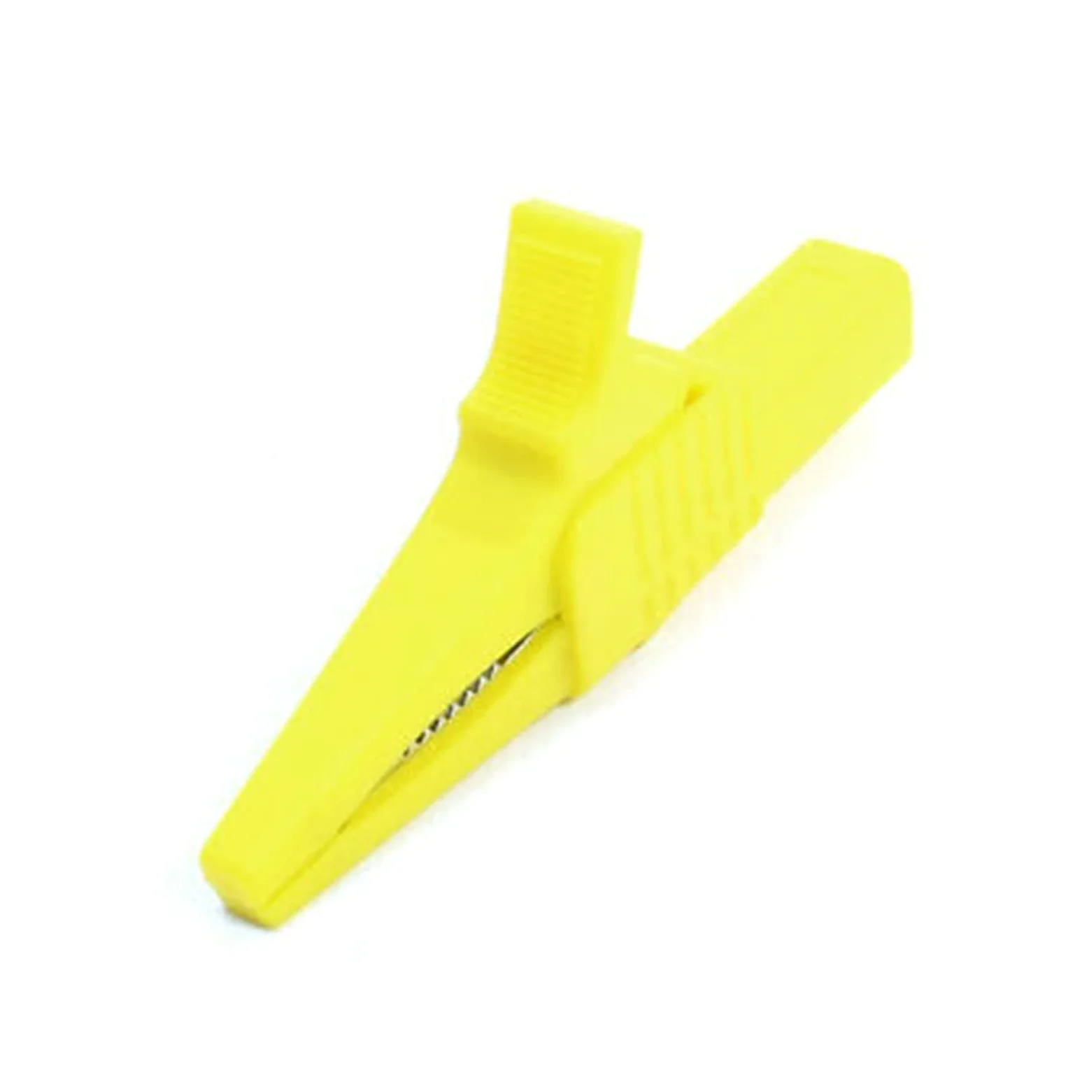 32A 1000V Bomba de Coche Terminal de batería Clip de Prueba Abrazadera de cocodrilo aislada Amarillo amablemente