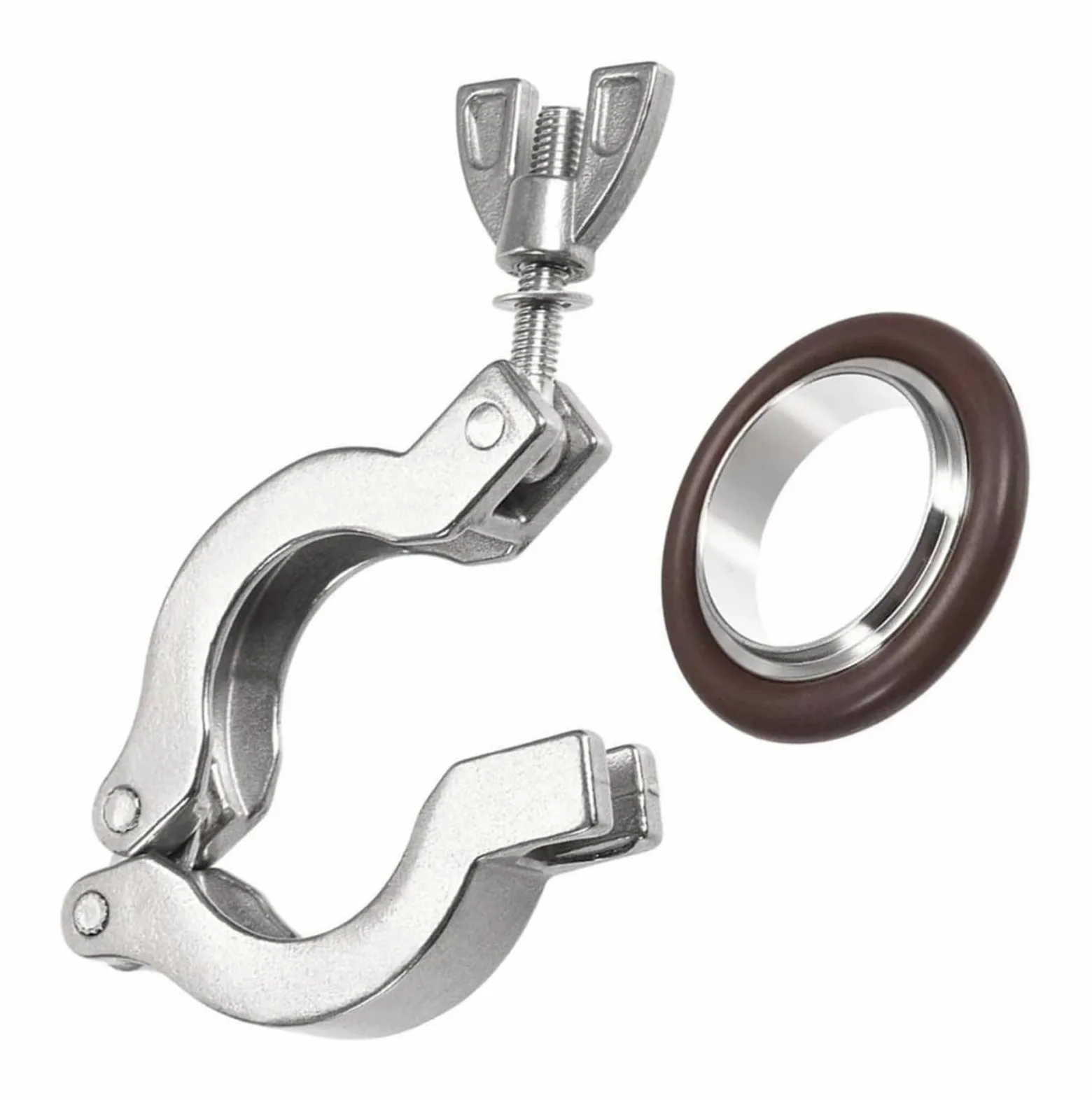 Abrazaderas para mangueras, Clips De Manguera Ajustable SS304 Abrazadera Vacío Anillo Centrado KF16 KF25 KF40 KF50(Kf50)
