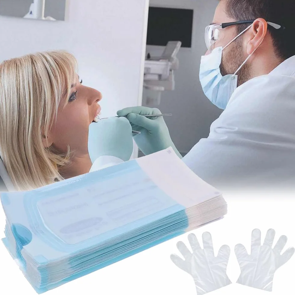 Bolsa de Esterilización Dental 100pcs 57 x 130 mm Auto Sellado