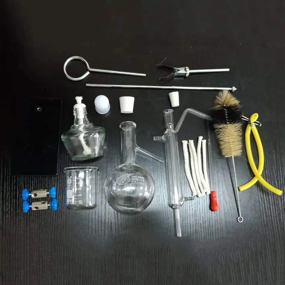 Equipo de destilación de cristalería industrial para aceites esenciales