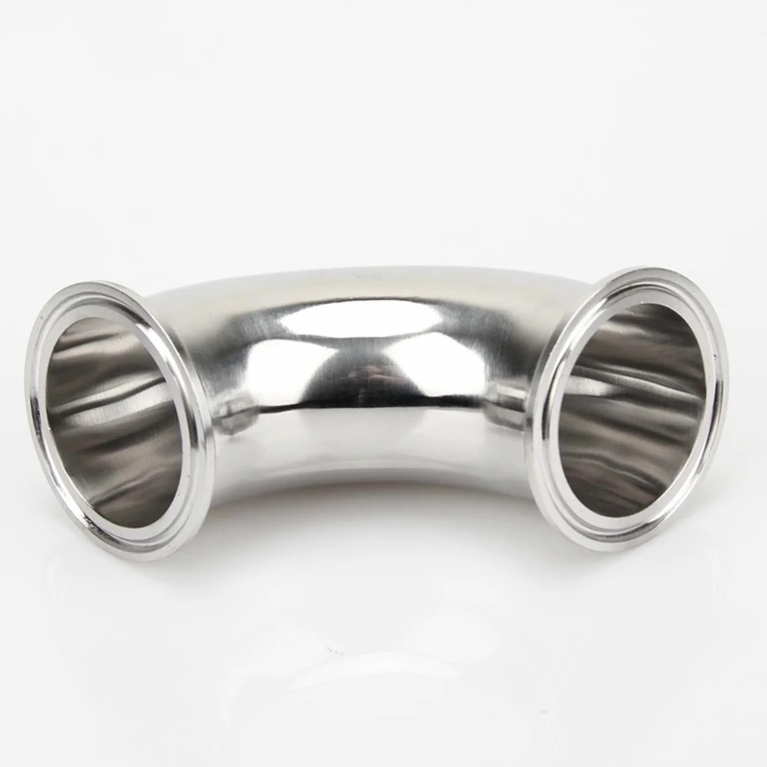 1 Uds 3/4 "1" 2 "3" 4 "19mm-102mm tubo OD Tri abrazadera virola OD codo de 90 grados accesorio de tubería de acero inoxidable 304(102mm x Ferrule 119)