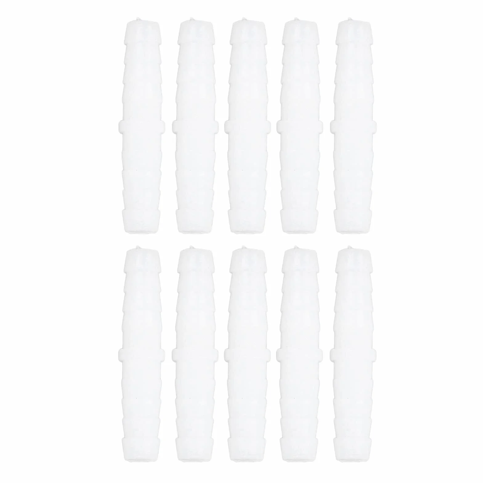 10 Piezas Conector Recto Plástico para Tubería Accesorios de Conexión