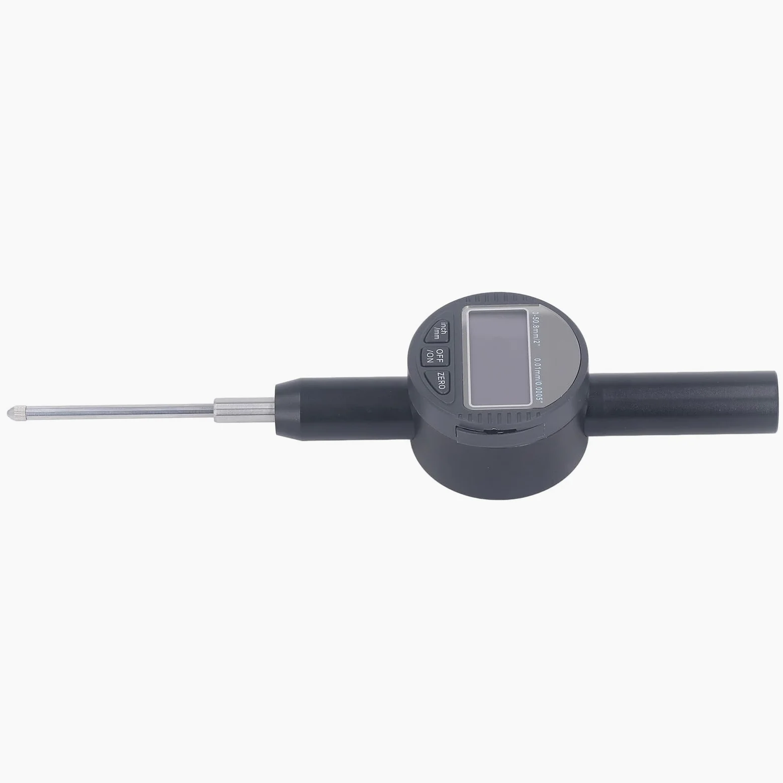 Keenso Indicador de Cuadrante Digital Herramienta de Medición de Alta Precisión para Uso Industrial y de Laboratorio, Resolución de 0,01 Mm, Aleación de Aluminio Duradera, Rango de 0-50,8 Mm
