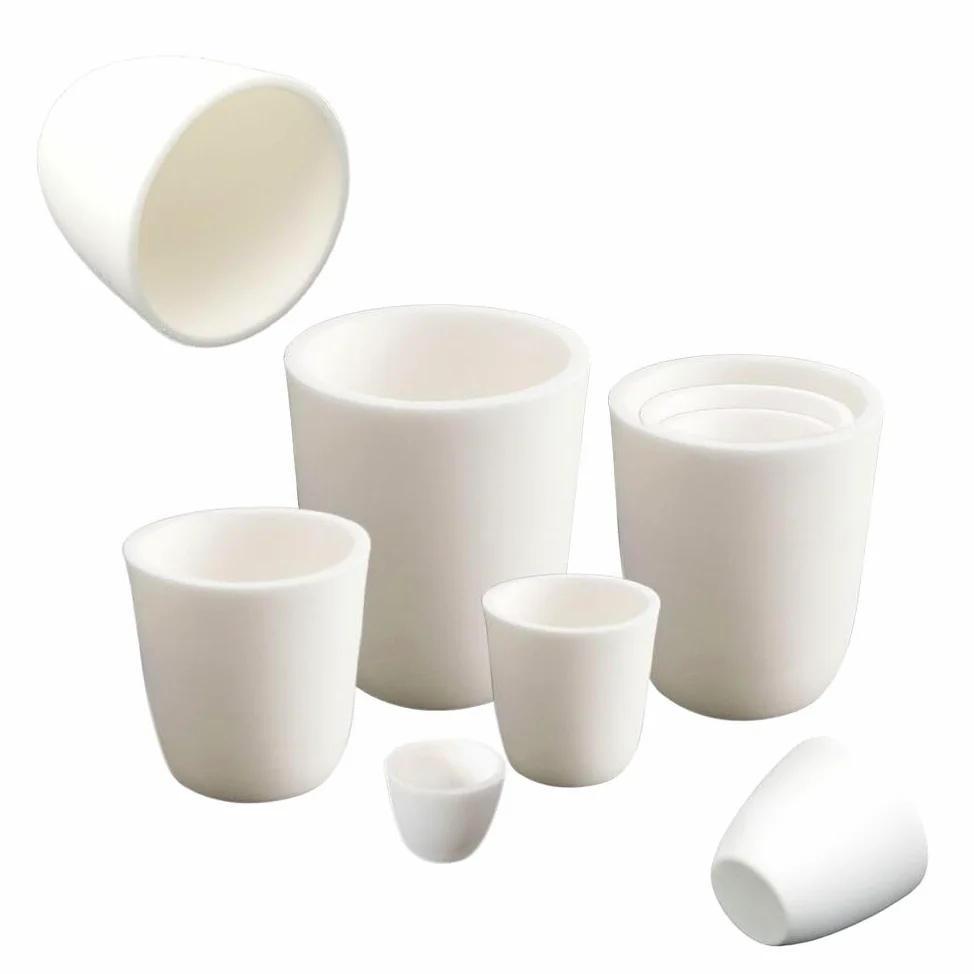 Crisol cerámico de alúmina - Crisol de corindón de 5-500 ml for uso industrial y de laboratorio(500ml)