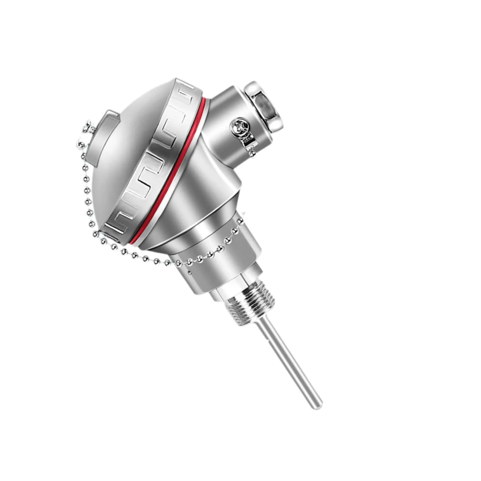 Sensor de Temperatura, Sensor RTD PT100, sonda Industrial integrada Acero Inoxidable con Rosca(250 mm)