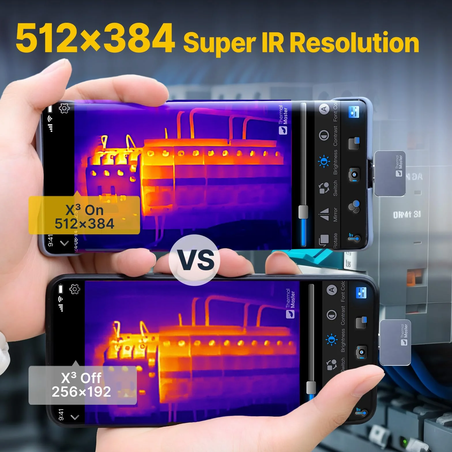 Thermal Master Cámara térmica P2 Pro para Android movil, Infrarrojo con Lente Macro, resolución superfina IR 512 x 384, medición de Temperatura hasta 600 ºC, Zoom de 15 aumentos, diminuta, 9 g