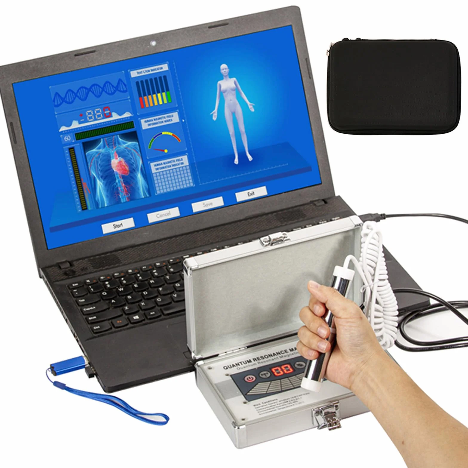 Analizador De Resonancia Magnética Cuántica, Portátil, Profesional, Rápido Y Preciso, Para Evaluar La Salud FíSica, EscáNer Multifuncional De Subsalud Con AnáLisis 3D Dinámico, Para Windows.