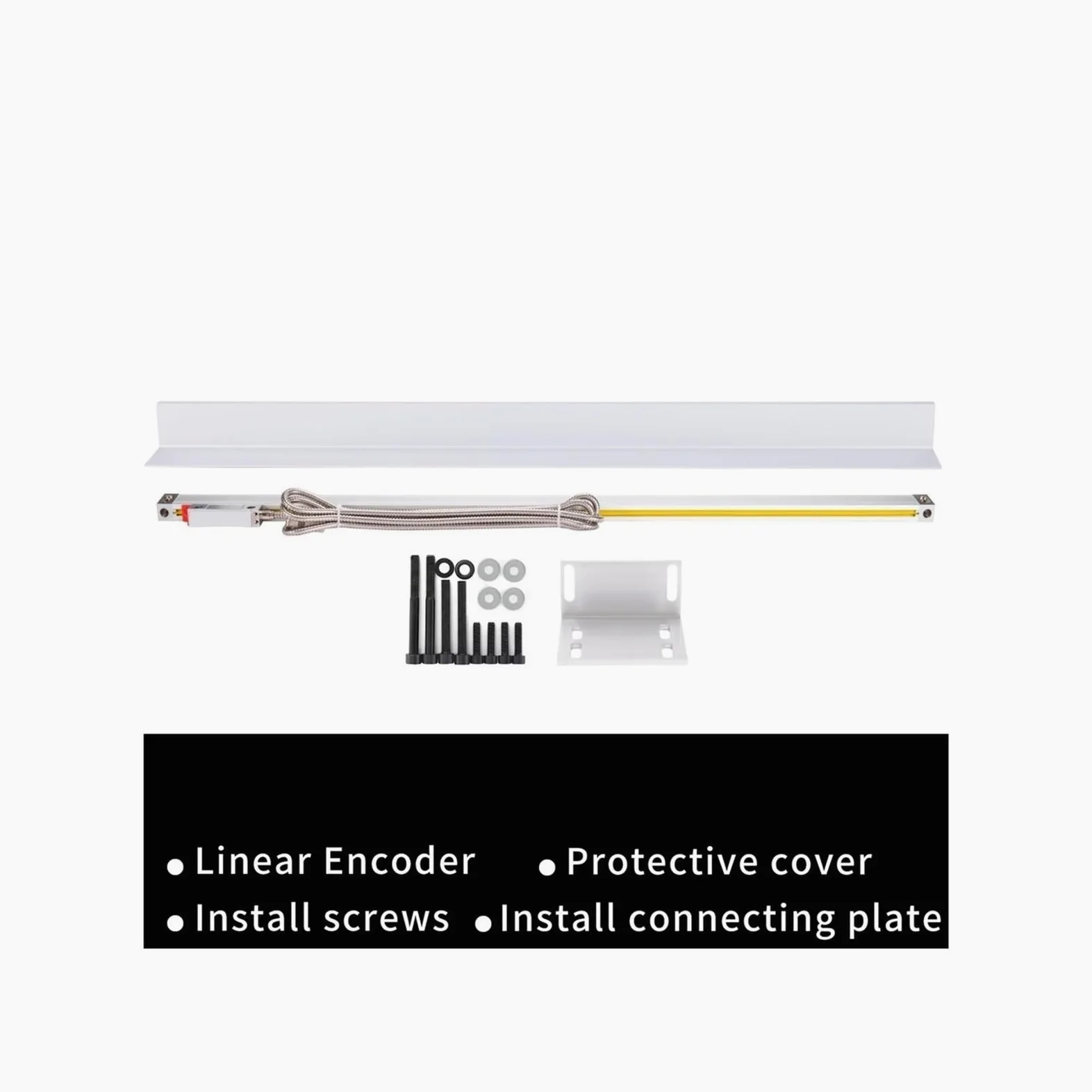 OPFVUJIKX Codificador DRO ABZ de 5 micras con e Lineal de Alta precisión de 0,005 mm y Regla de Rejilla óptica de 850 mm, 900 mm, 950 mm y 1000 mm.(Travel 900mm)