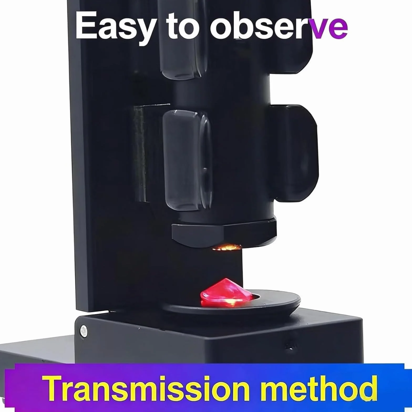 Soporte para Espectroscopio, Soporte de Difracción, Ángulo Ajustable 0-90°, para Joyeros Gemólogos