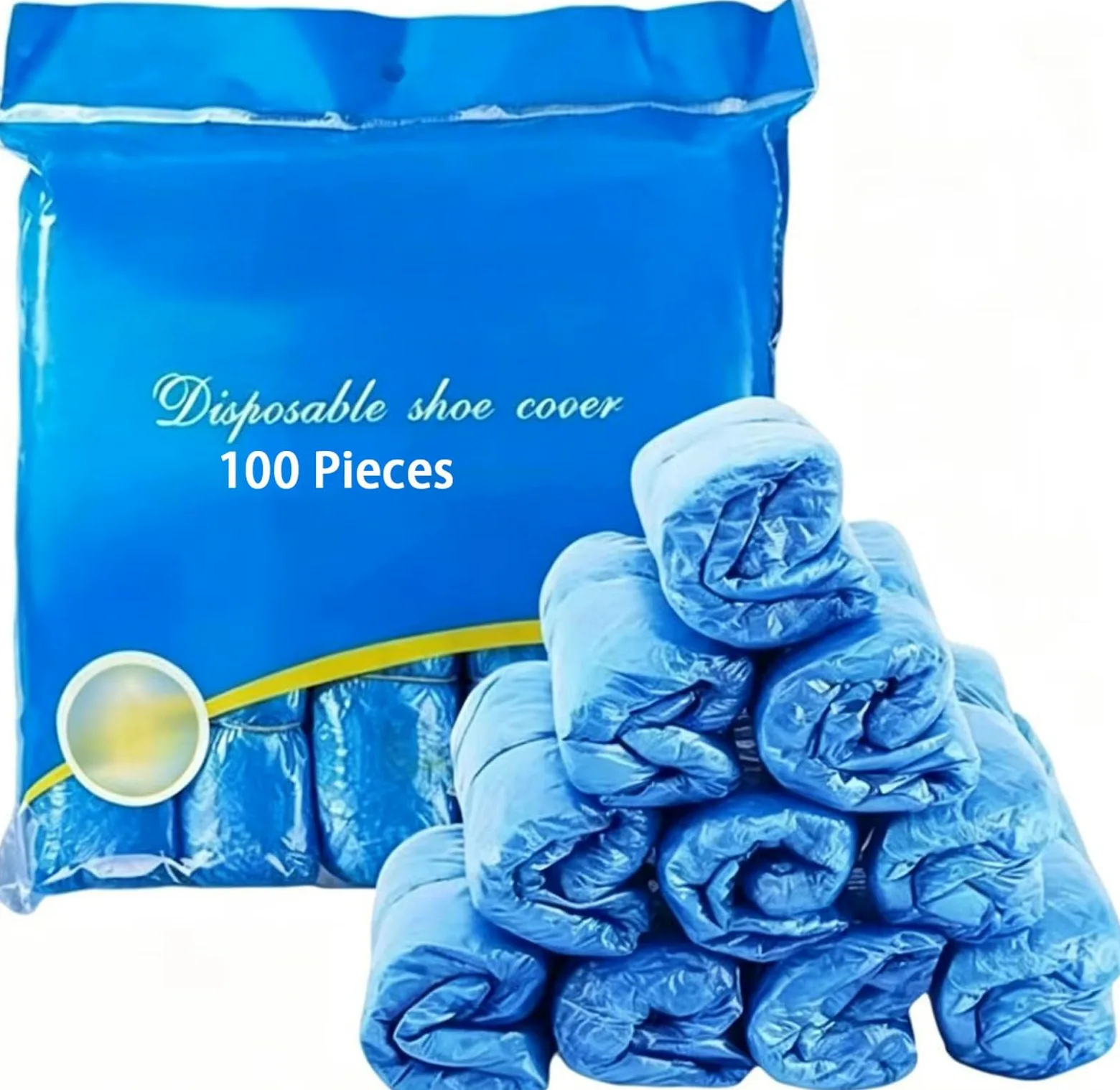Cubrezapatos Desechables, Duraderos y Antideslizantes para Suelos y Alfombras (Azul, 100-2000 Unidades)(1000 Pieces)