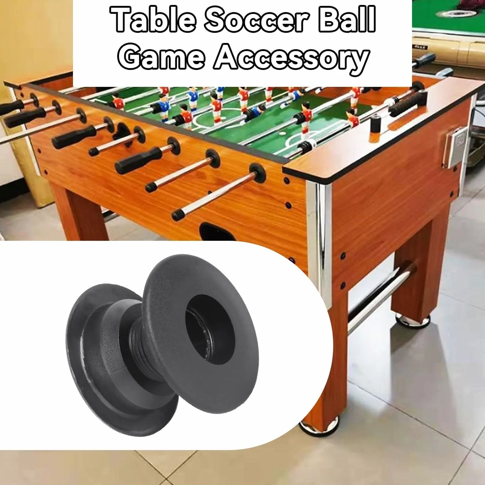 Rodamientos de fútbol de Mesa Cyrank, 10 Juegos de Casquillos con Bolas de Acero, Plástico Ligero