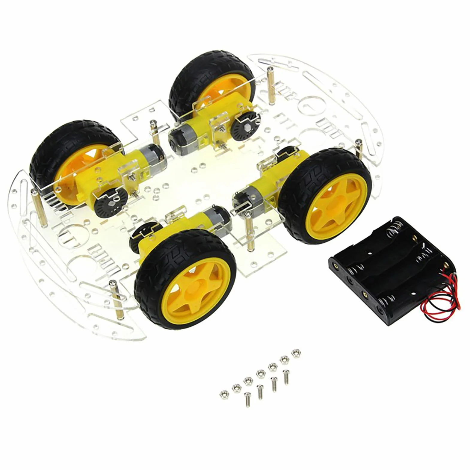 Smart Car Robot 4WD Chasis Kit con 4 Motores DC para Clases