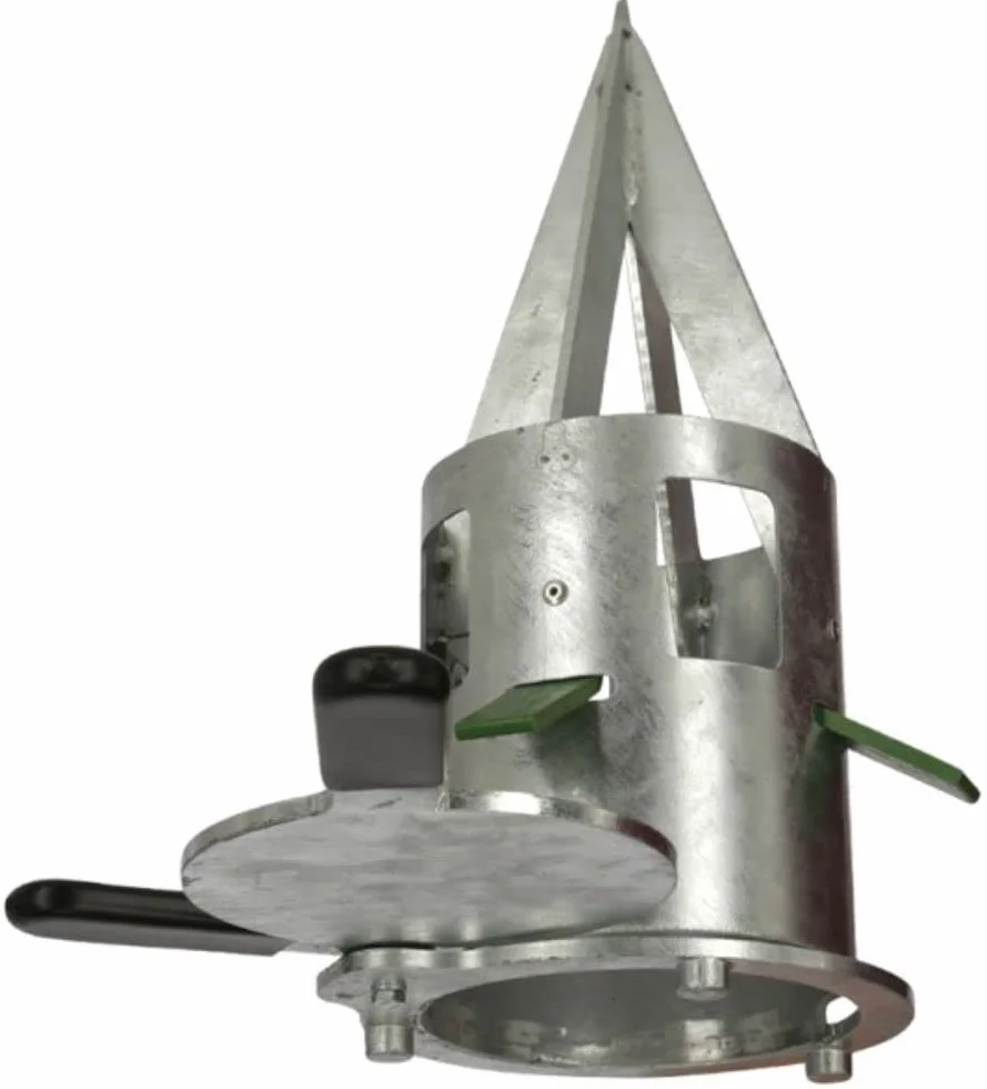 Kerbl 29428 BigBag Salida, vaciado controlable, reutilizable, metal galvanizado