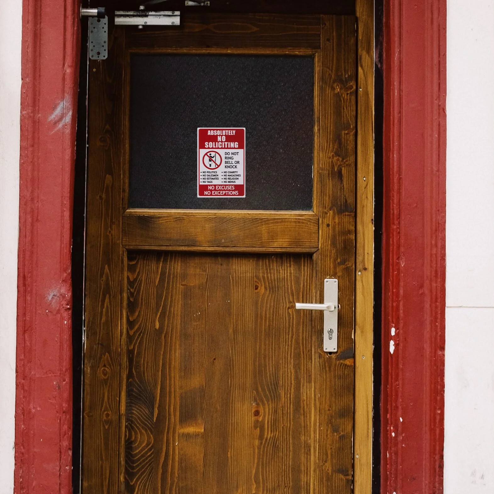 SOLUSTRE Señal De No Entrada No Intrusión No Solicitar Para Puerta De Entrada