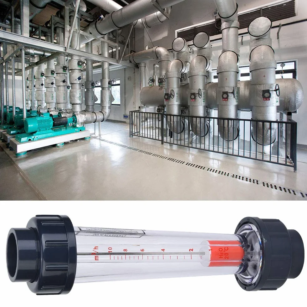 Medidor de Flujo LZS-32(D), Precisión 4%, ABS, 1-10m³/H, 290x70x70mm