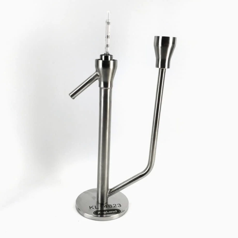 KegLand Destilación de loro acero inoxidable DS135 KL14823 para uso con hidrómetro a prueba de álcalis