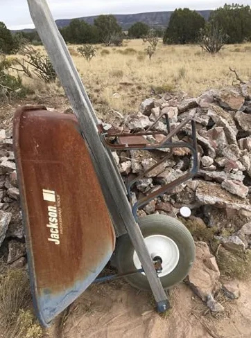 Rocky Mountain mercancías soporte de libre carretilla rueda 16 " – 500 kg capacidad de carga – para 6 y 8 pies cúbicos carretillas, Jackson, True Temper, Ames, Ace – Eje de 5/8"