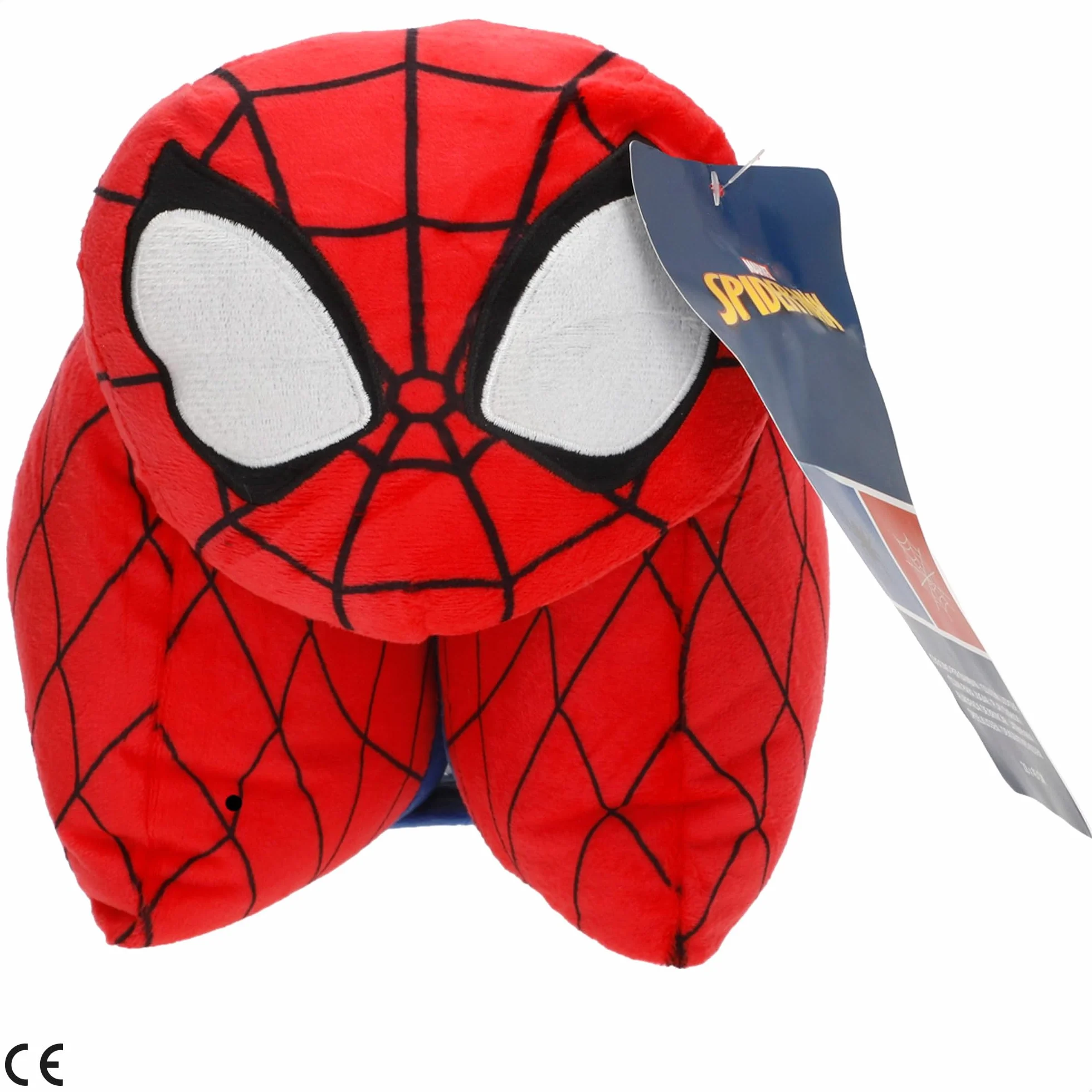 COLORBABY Spider-Man Cojín Infantil 45x28 cm Peluche Almohada 2 en 1 Azul Rojo Poliéster