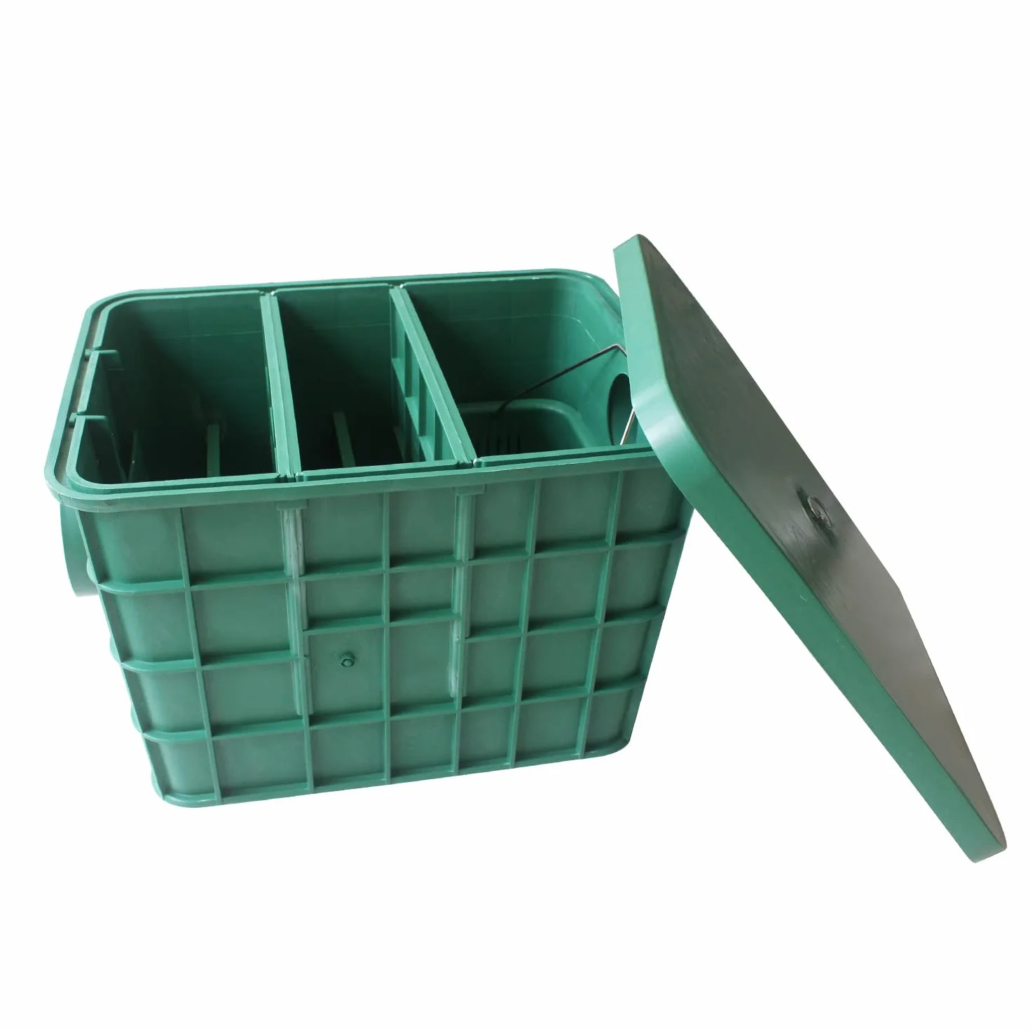 Separador de grasas bajo fregadero trampa interceptor de grasa para restaurantes o gastronomía (450 * 350 * 300mm subterraneo)