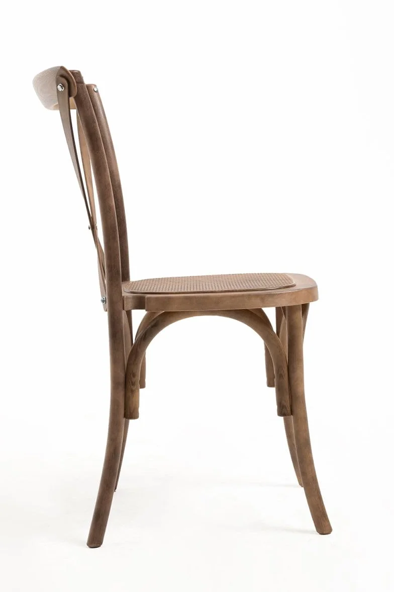 Regalos Miguel - Sillas Comedor - Pack 4 Sillas Altea Polipropileno Efecto Rattan y Madera - Roble Claro