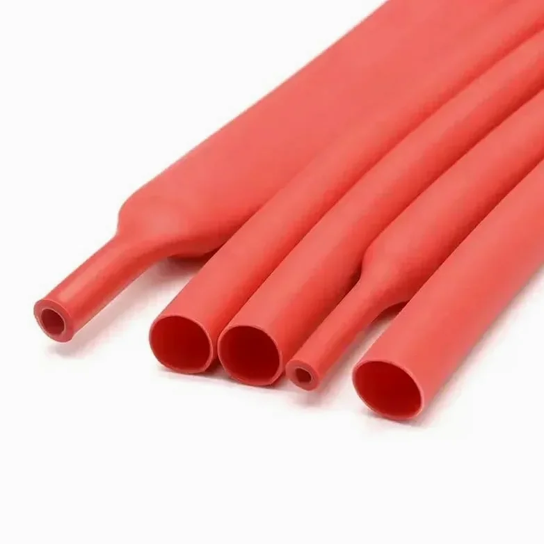 Organizador de Cables Tubo termorretráctil de 10/100 Metros diámetro 2,4-6,4mm 3:1 Funda Cable térmico poliolefina aislada Negro/Rojo Cubierta de Gestión de Cables(Red,4.8mm,200m)