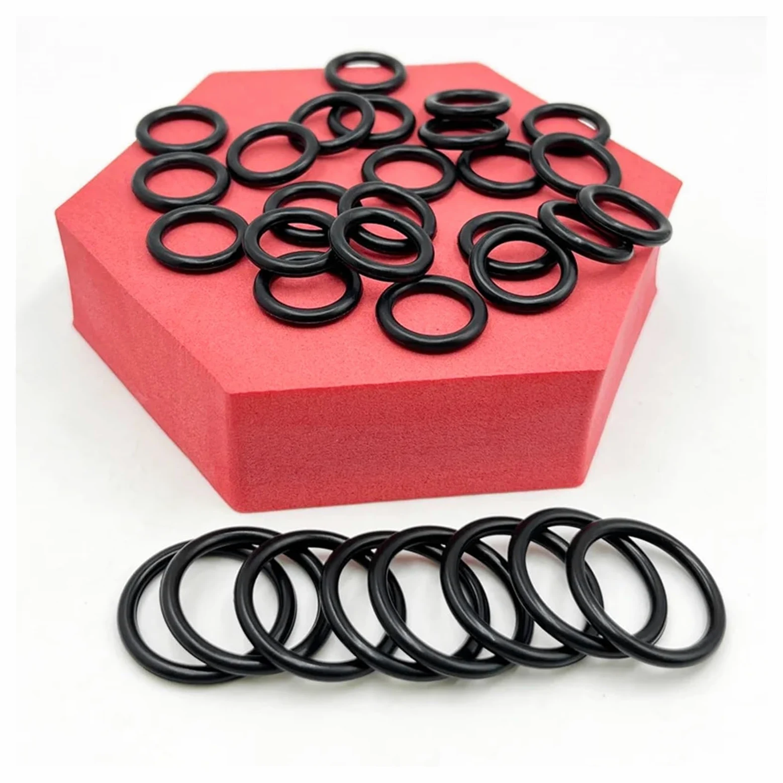 Junta tórica de nitrilo negro, arandela de goma, junta tórica NBR, junta de sellado, grifo de plomería for automóvil, reparación de agua, aceite resistente(2840pcs 1set)