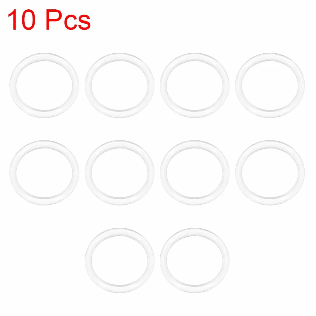 sourcing map Silicona Junta Tórica 20mm DE 16mm DI 2mm Ancho VMQ Sello Anillos Junta Blanco Paquete De 10