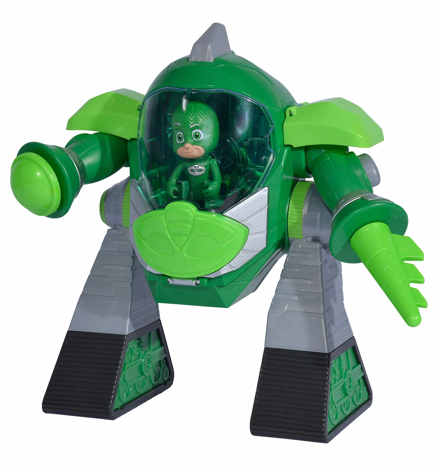 Simba PJ Masks Turbo Robot Gecko 23 cm con luz y cañón