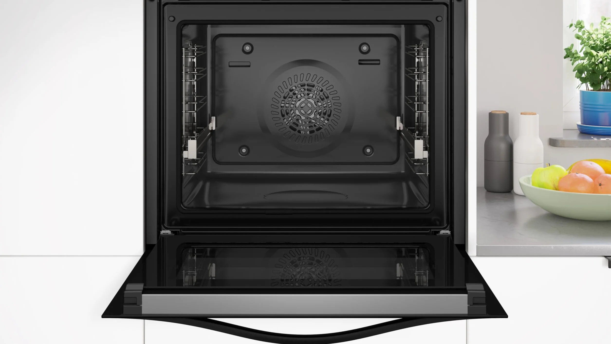 Balay Horno multifunción 60 cm Pirólisis Aqualisis Control táctil 40 recetas Raíles Flex Cristal Negro 3HB5879N7