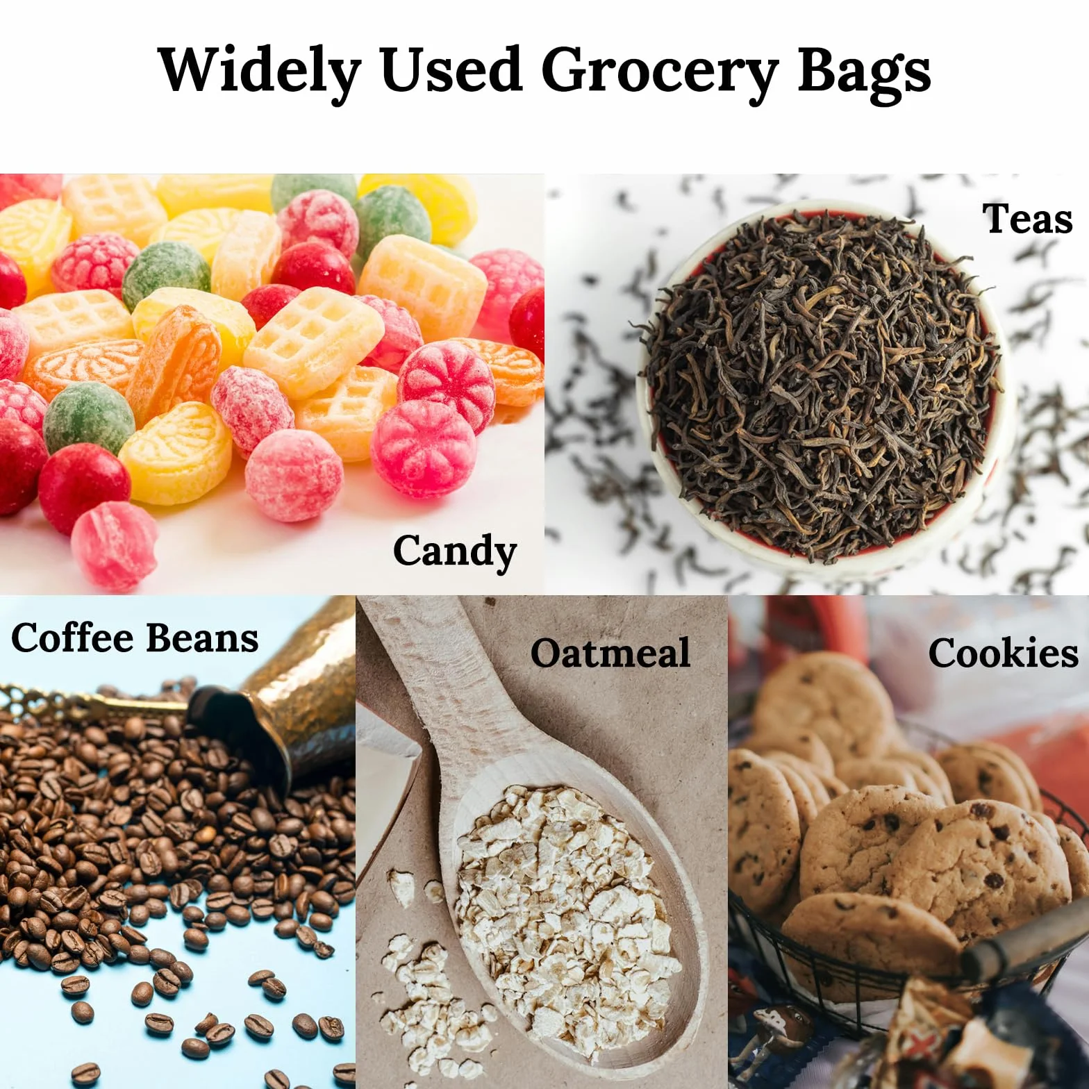 HUAYANG Bolsas de Café Estándar 60 uds Blanco con Válvula Resellable Cremallera