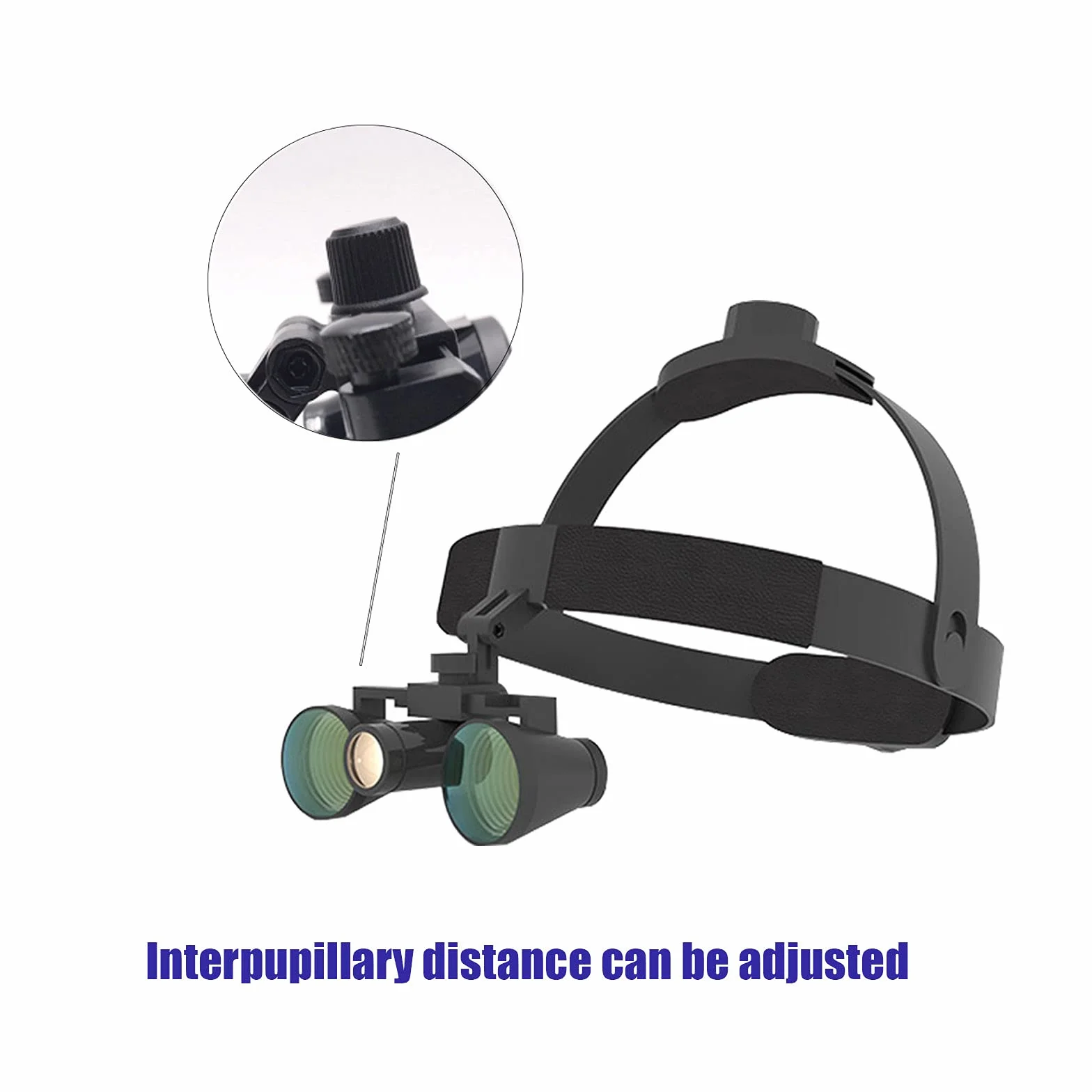 S-pomy Lupa Binocular de Laboratorio Médico con Luz Led, Lupa Montada en la Cabeza 3.5X, Gafas de Aumento ​Lupa con Diadema Ajustable, Quirúrgico Binocular Loupes