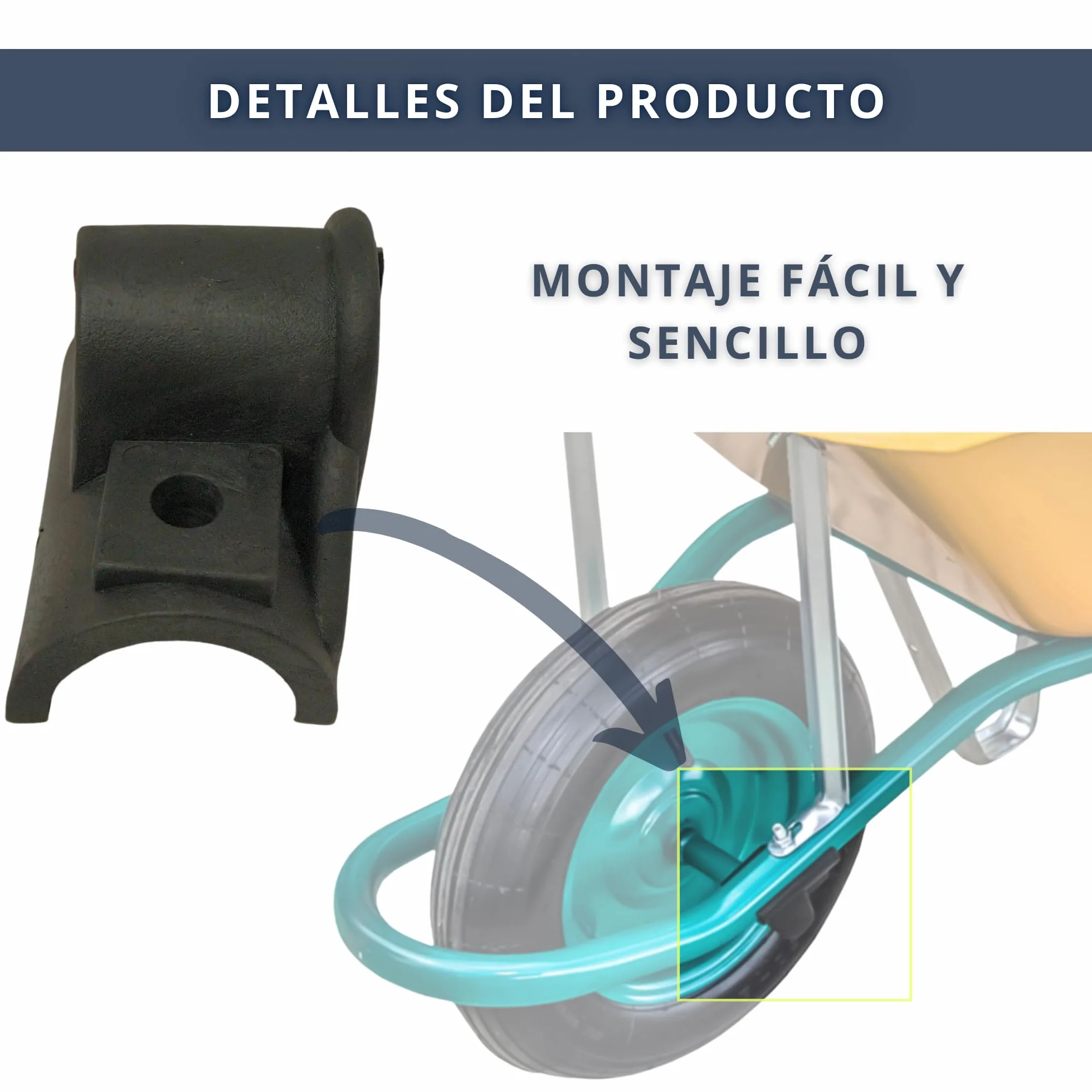 Cojinetes de Nylon para Carretillas Cofan Ø 20 mm Orificio 22 mm Juego de 2